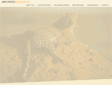 Tablet Screenshot of apexphotosafaris.com